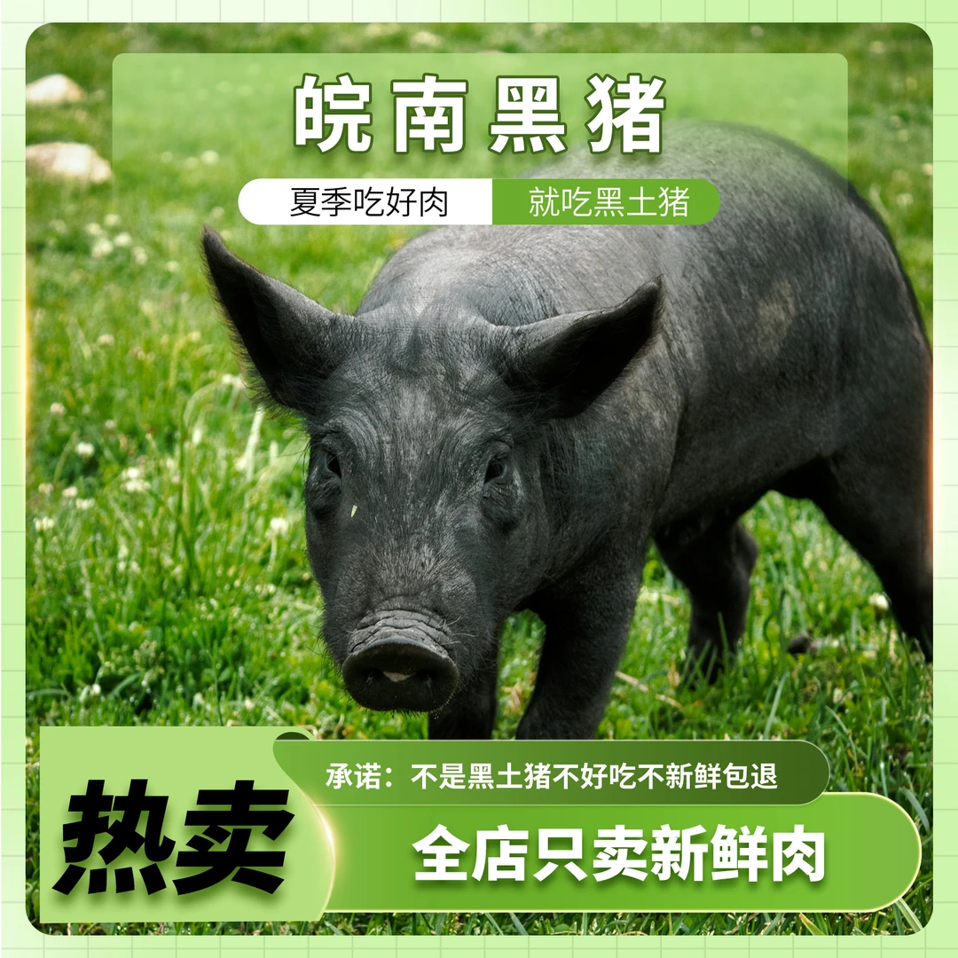 【2专属链接】皖南 农户散养跑山黑毛土猪肉【顺丰京东冷链随机发货】