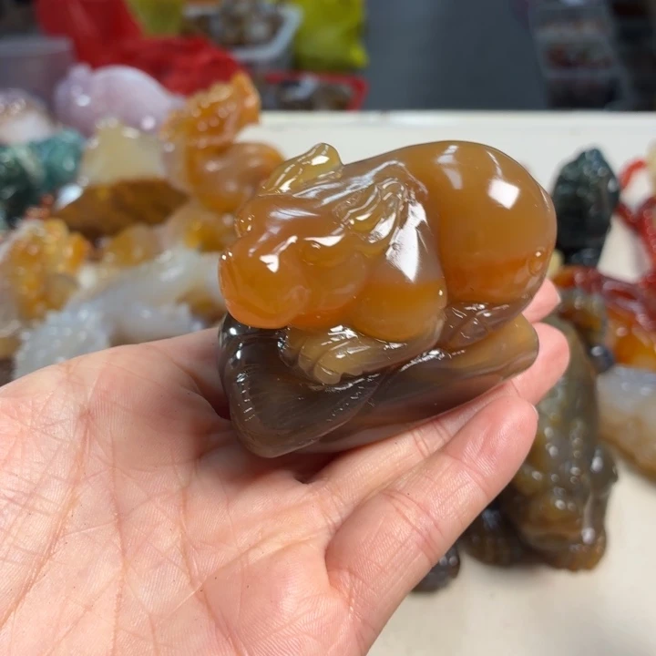 玛瑙/玉髓未镶嵌吊坠(不含链)