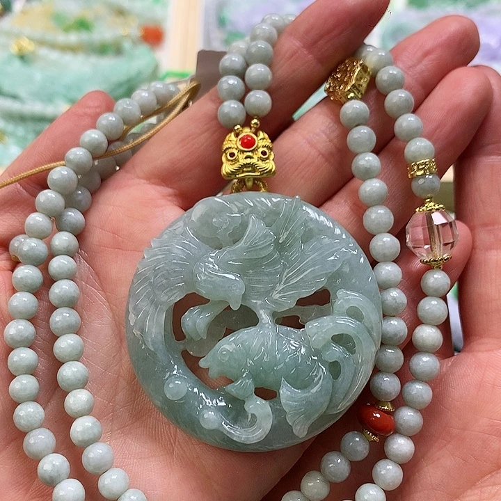 翡翠颈饰未镶嵌吊坠