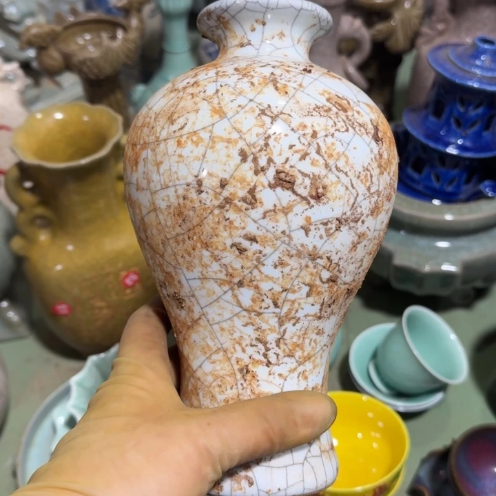 摆件陶底部款有釉瓷器