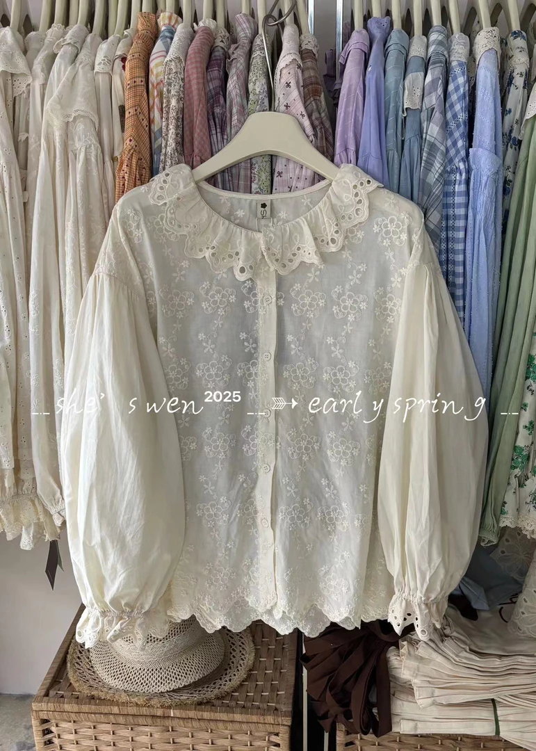 ZXW（6287）花边领上衣kc