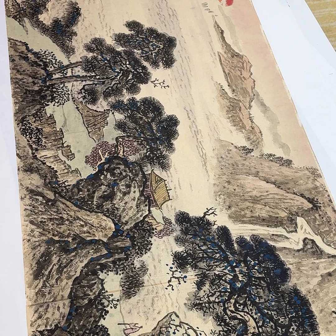 s***.国画六尺手绘作品