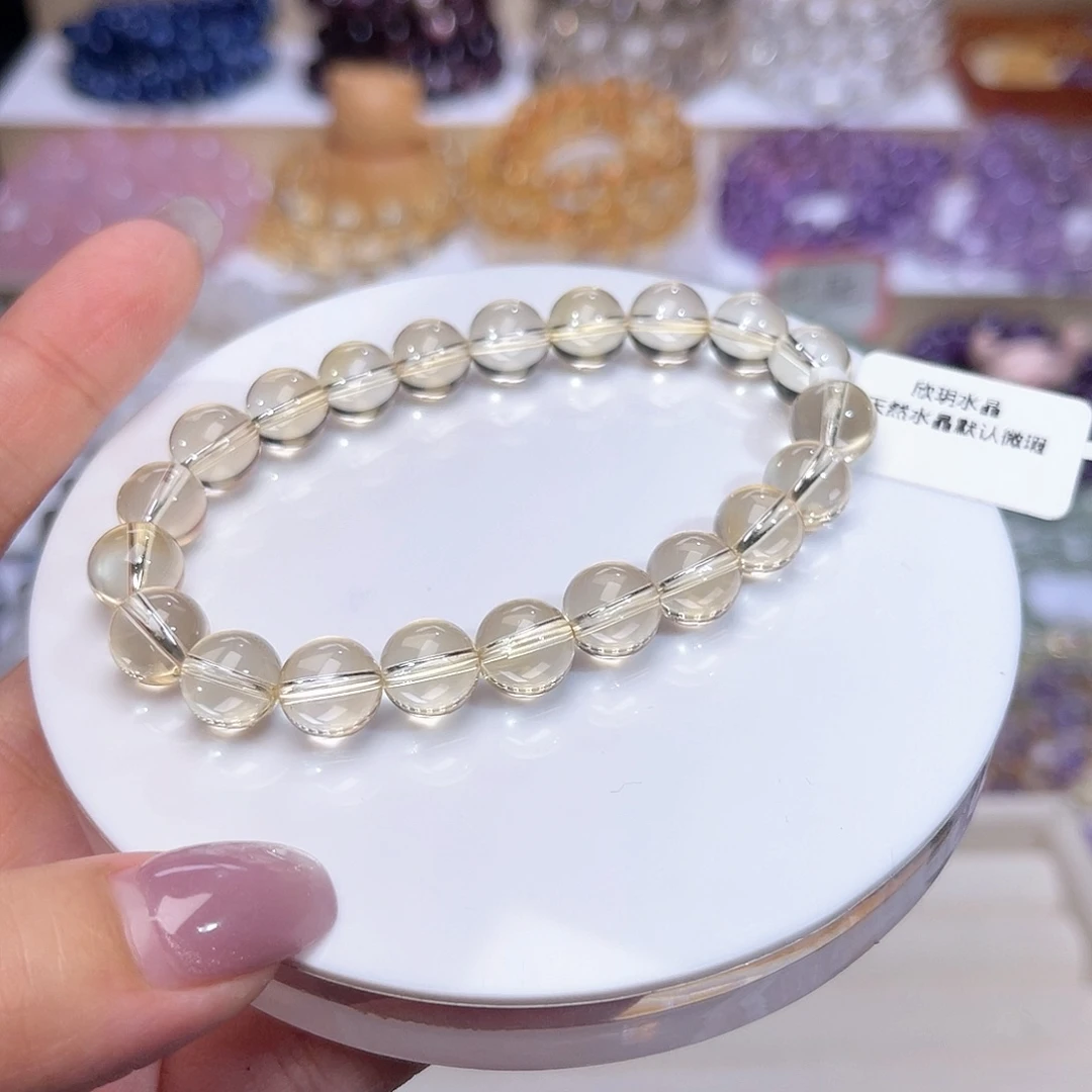 水晶手串未镶嵌?****客天然水晶9.3mm