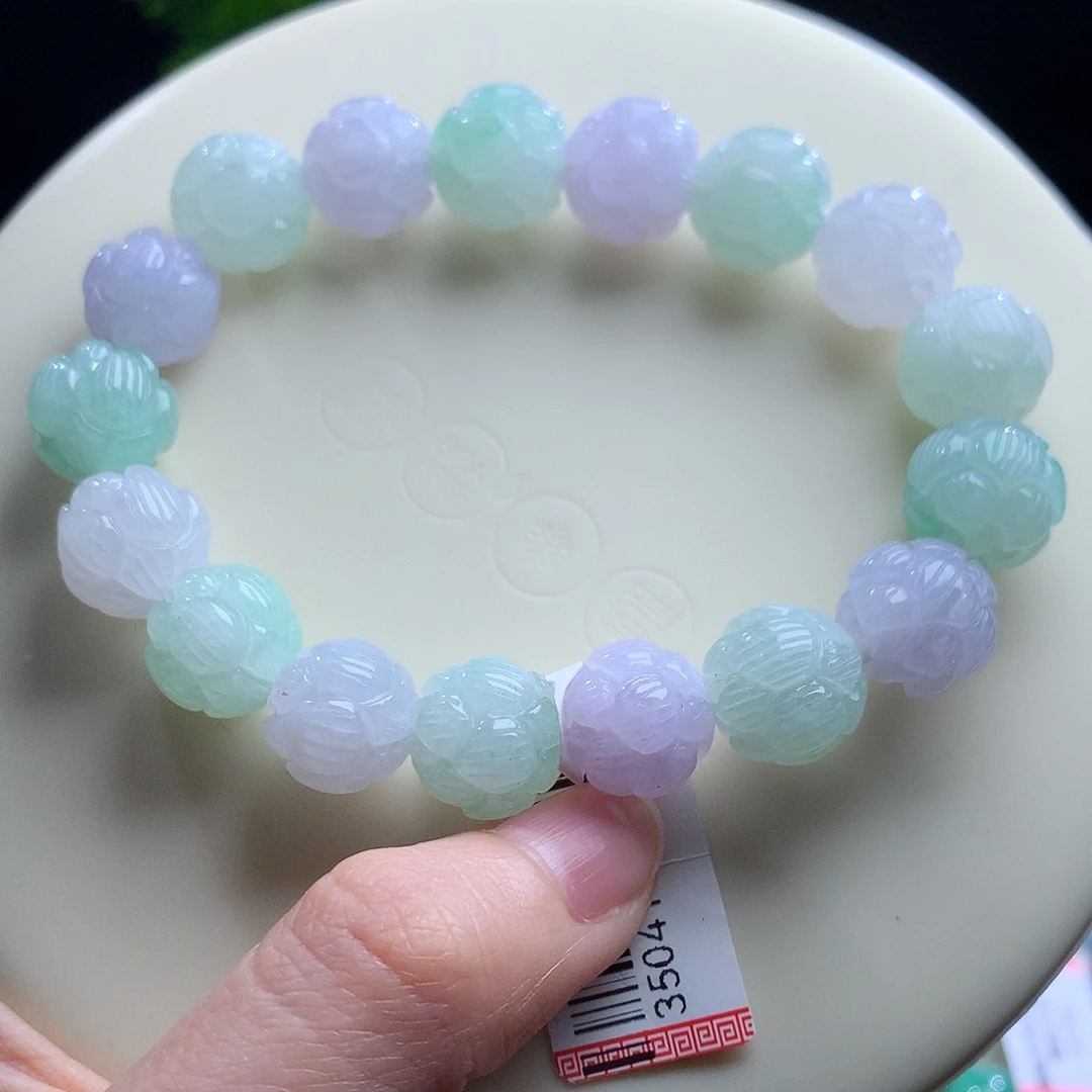 翡翠未镶嵌手串卡12