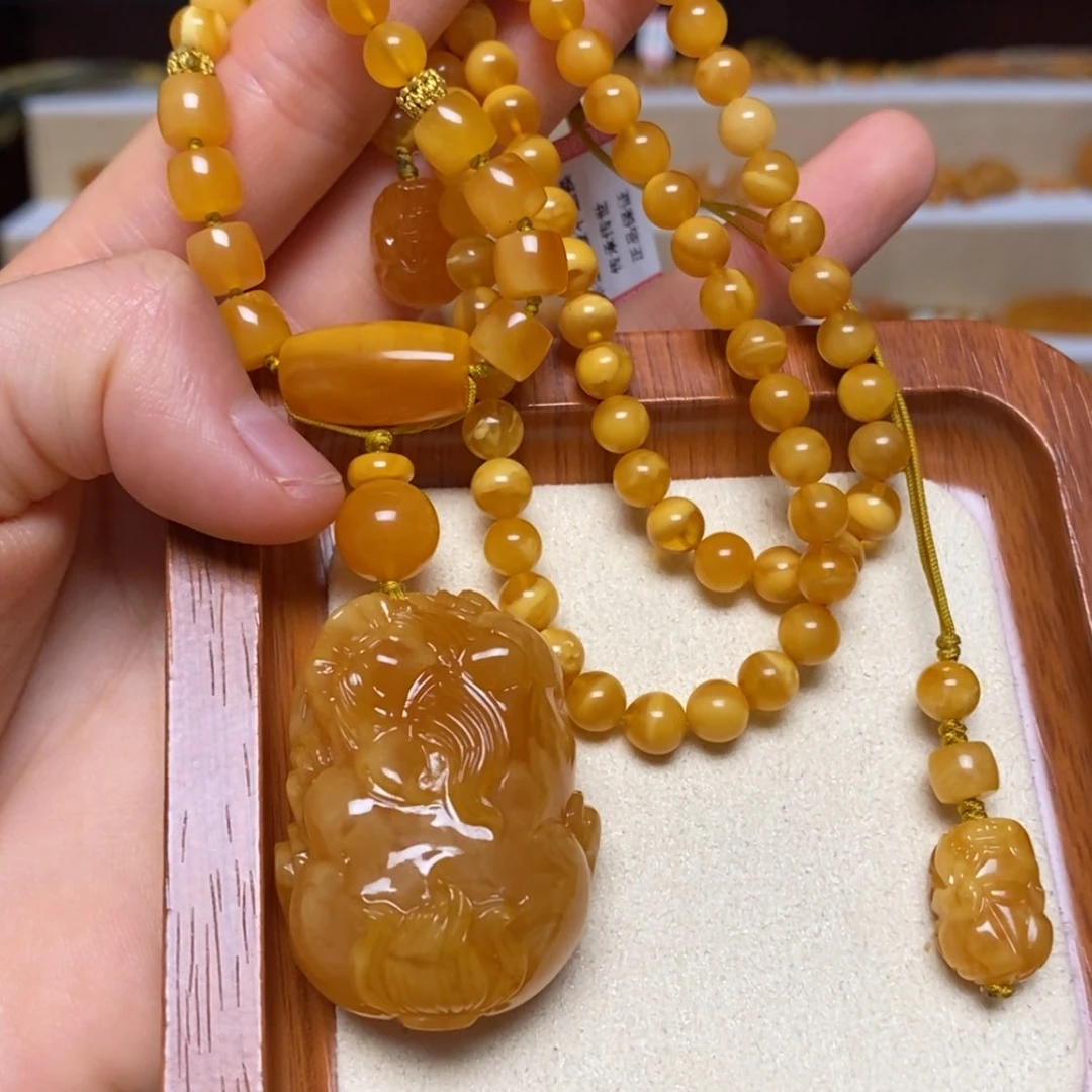 【闪购商品】未镶嵌颈饰蜜蜡项链