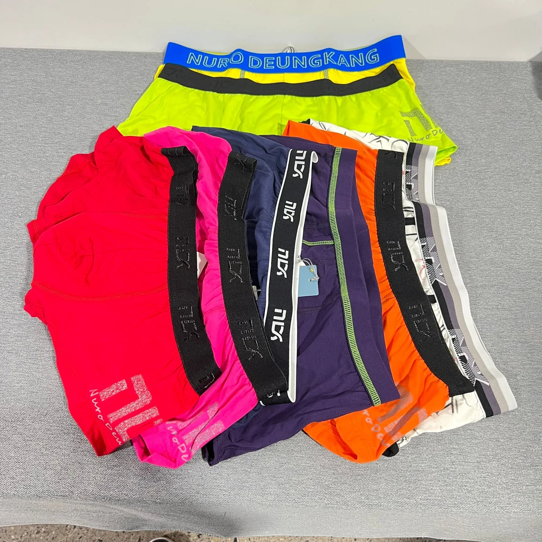 1-203L 库存男士平角内裤 L码颜色随机