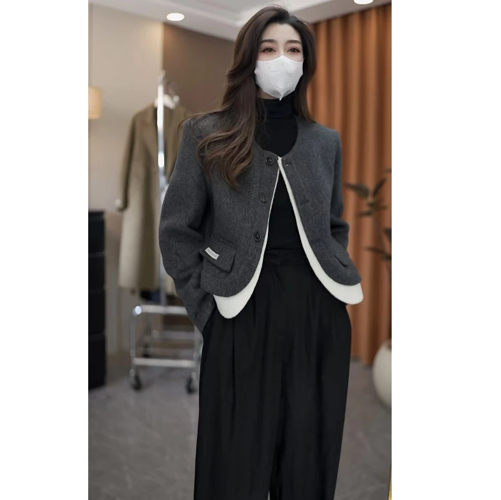 春季新款短款小个子时尚气质小香风百搭法式小外套