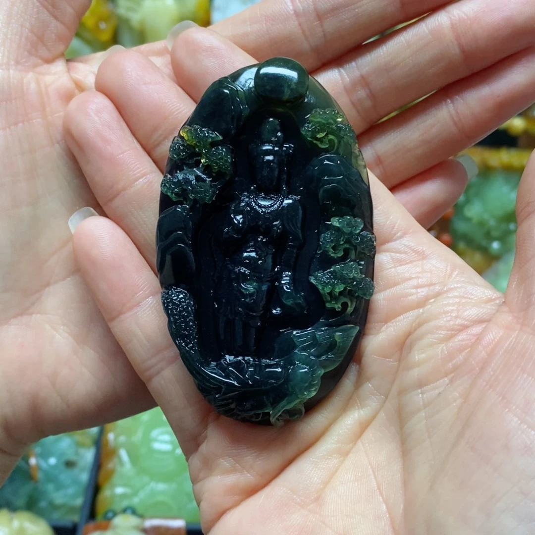 岫玉吊坠(赠链)未镶嵌…**.