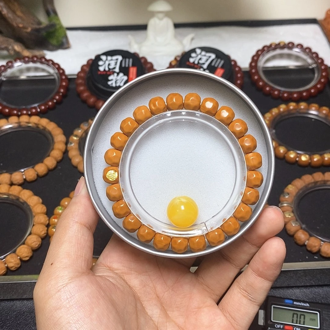 猴头核桃手串全品无暇单标小奶酪尺寸9左右加配饰