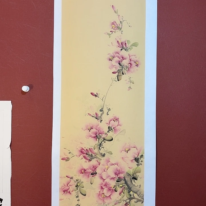 国画听兰老师花鸟