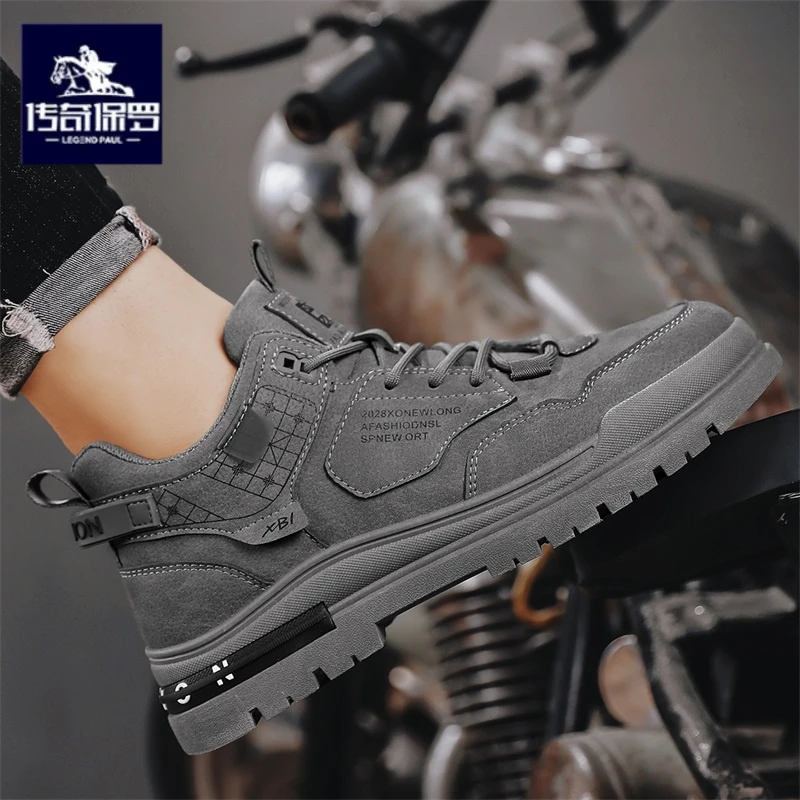 传奇保罗正版冬季马丁靴男休闲运动鞋男士韩版百搭板鞋男鞋内增高