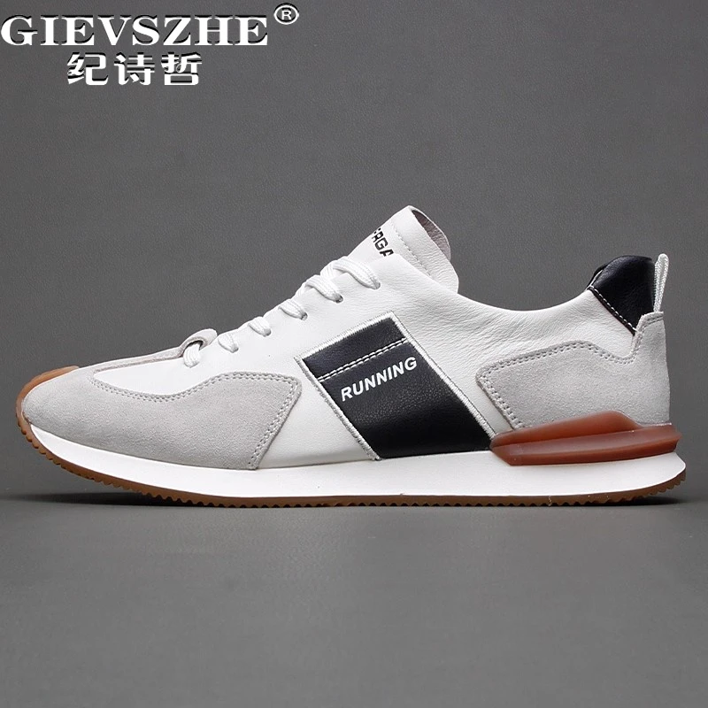 纪诗哲男鞋百搭轻便透气运动鞋男款潮流户外跑步鞋轻奢简约休闲鞋