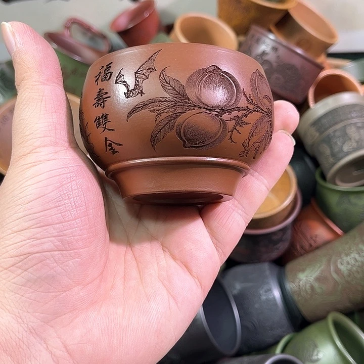 茶杯紫砂全手工紫砂主人杯