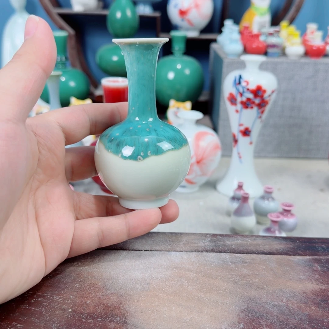 陶瓷手工小花器摆件