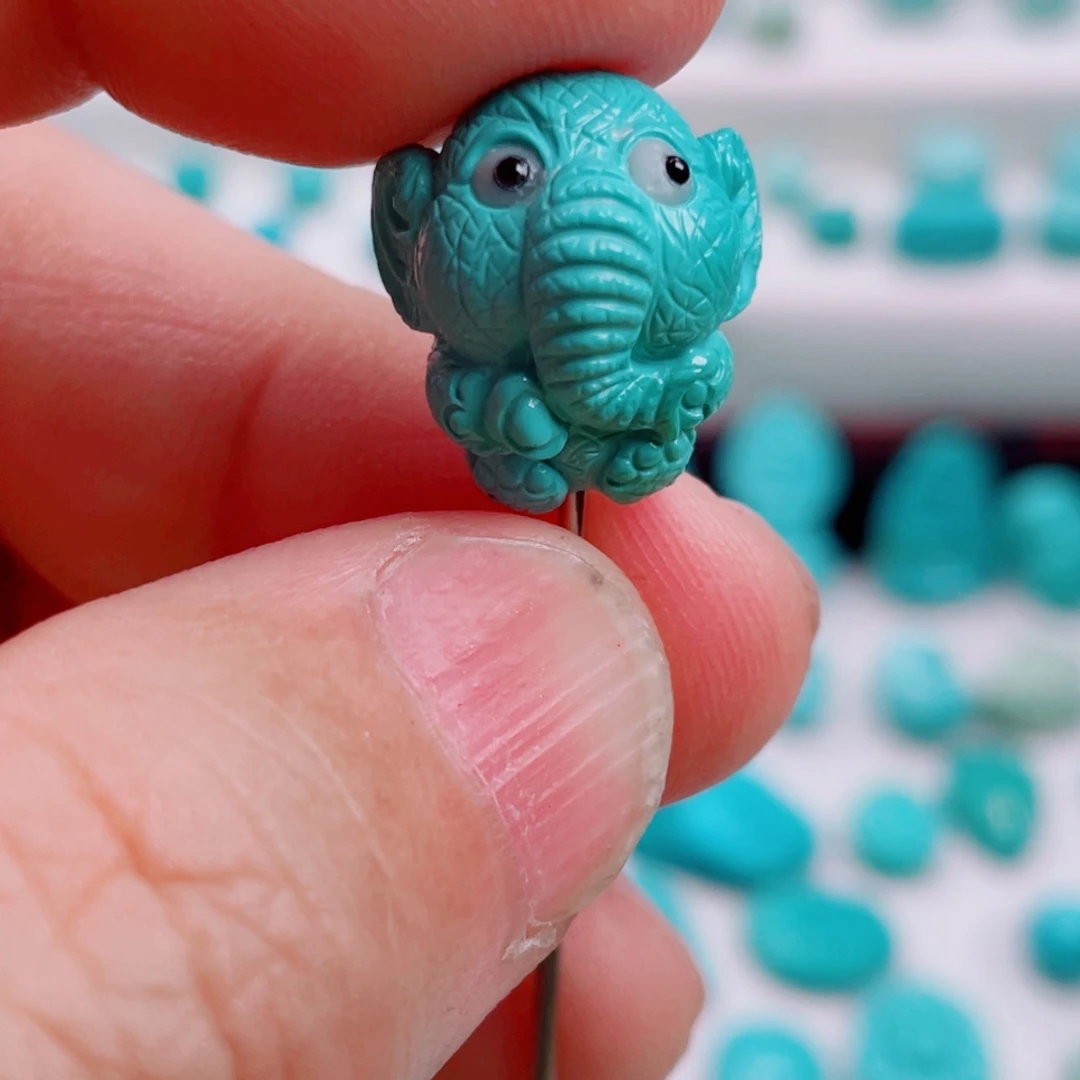 绿松石未镶嵌吊坠(不含链)