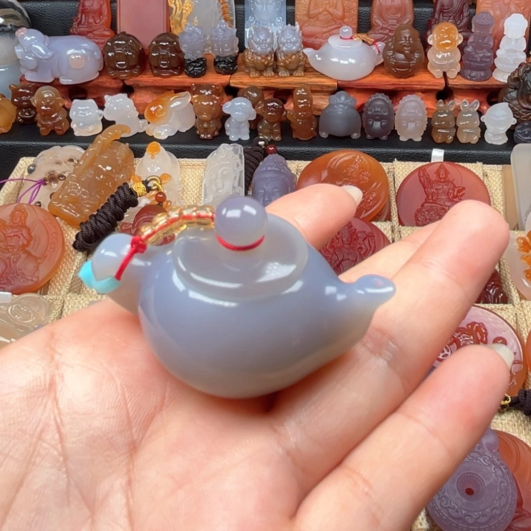 玛瑙/玉髓颈饰合金