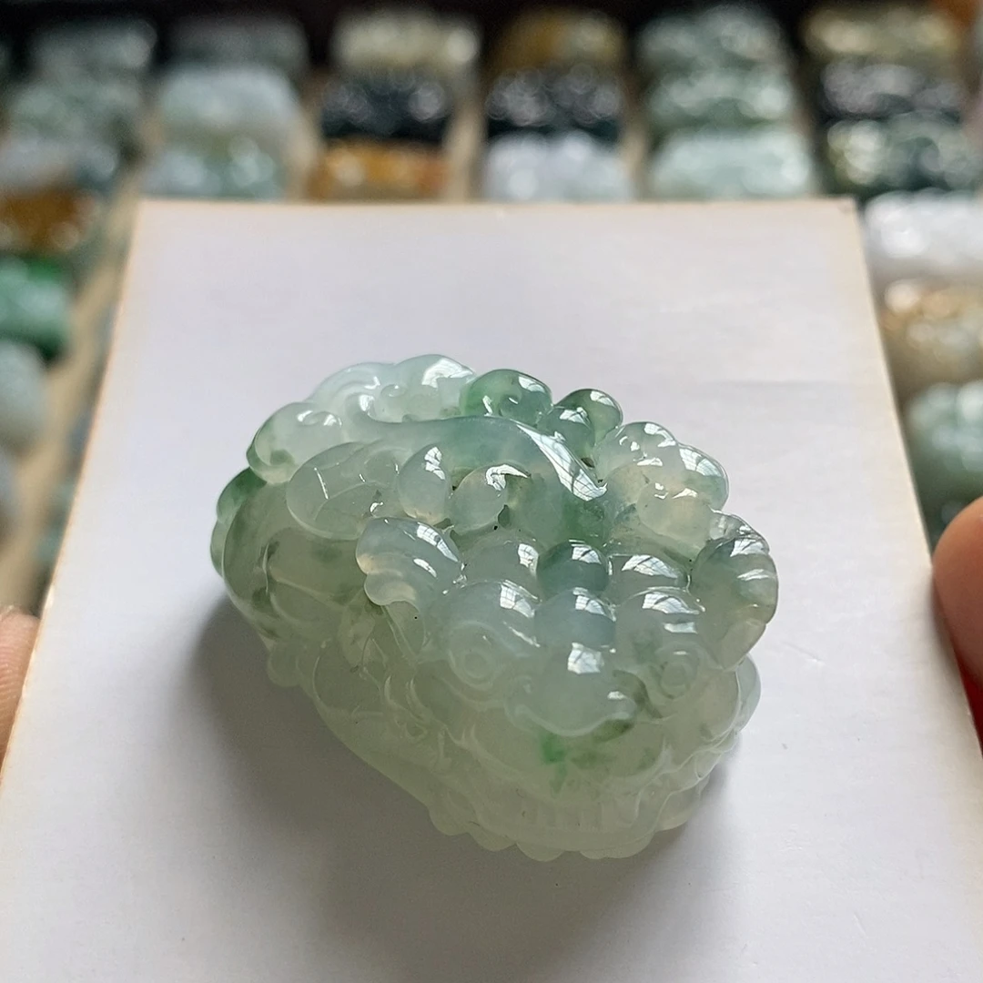 颈饰未镶嵌翡翠天然翡翠貔貅吊坠