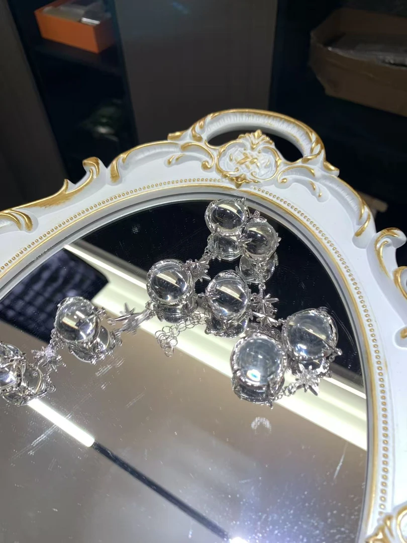 白水晶八星珠项链多样性发其一