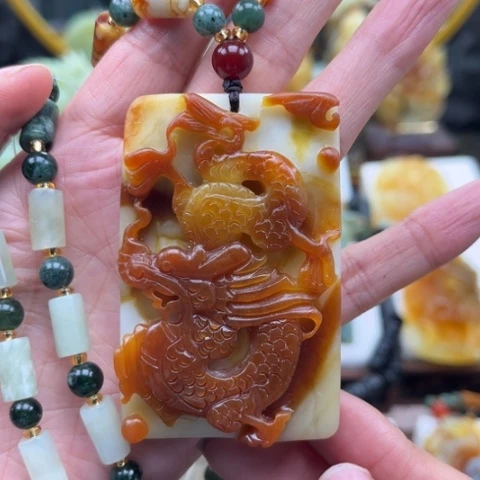 岫玉未镶嵌挂件挂件