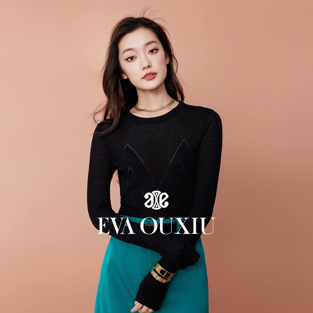 【诗语专属】EVA OUXIU/伊华欧秀针织衫E33ZM0573