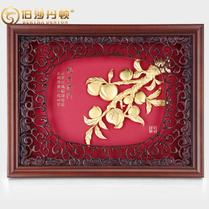 BERTHA DENTON/伯莎丹顿毕业季礼物送老师桃李满门金箔画摆件礼品