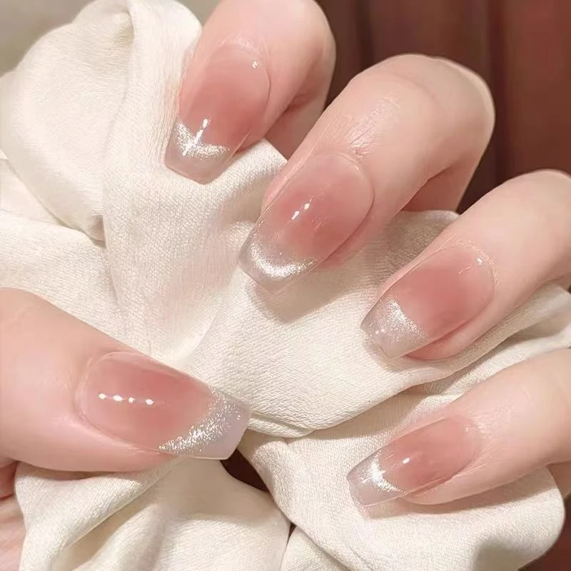 【春夏新款】包邮穿戴美甲腮红微笑猫眼甲片闪亮纯欲送四件套