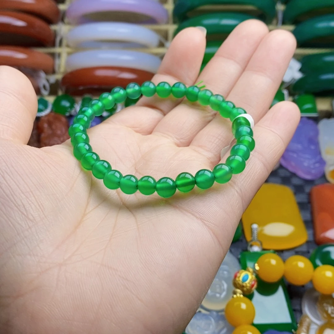 玛瑙/玉髓手链未镶嵌蓝****备卡6