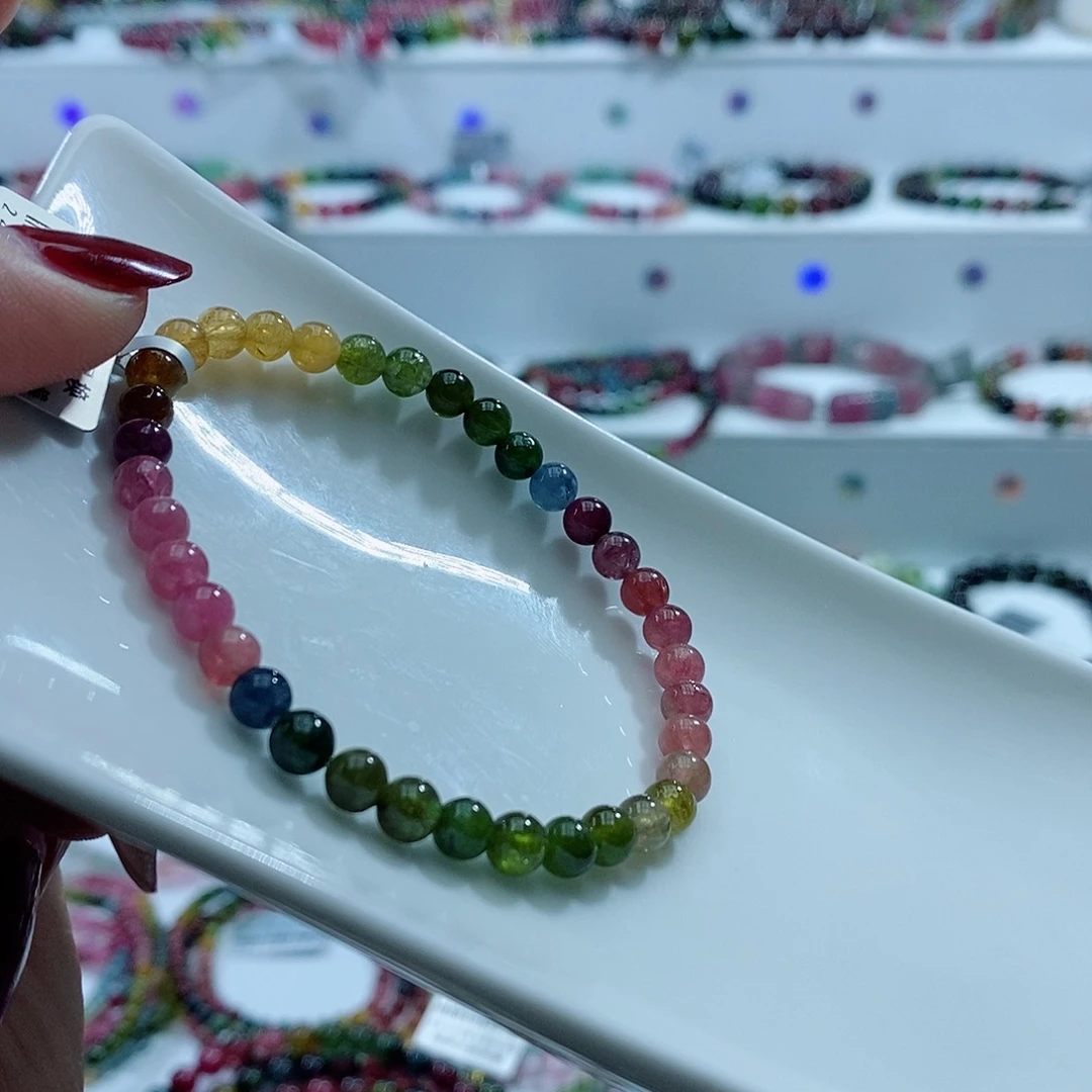 碧玺手链未镶嵌多样性发一条