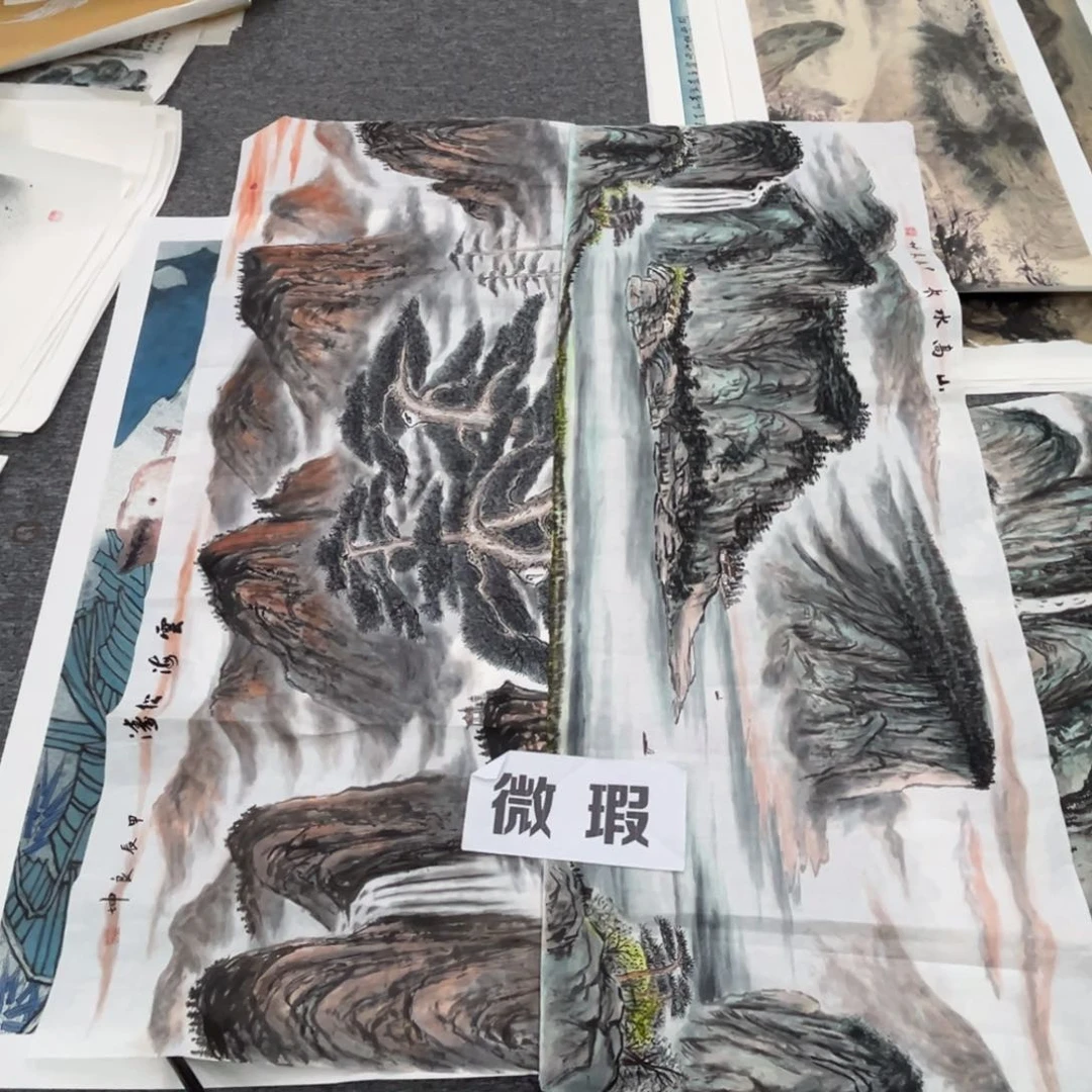 国画化**简小六绘画作品
