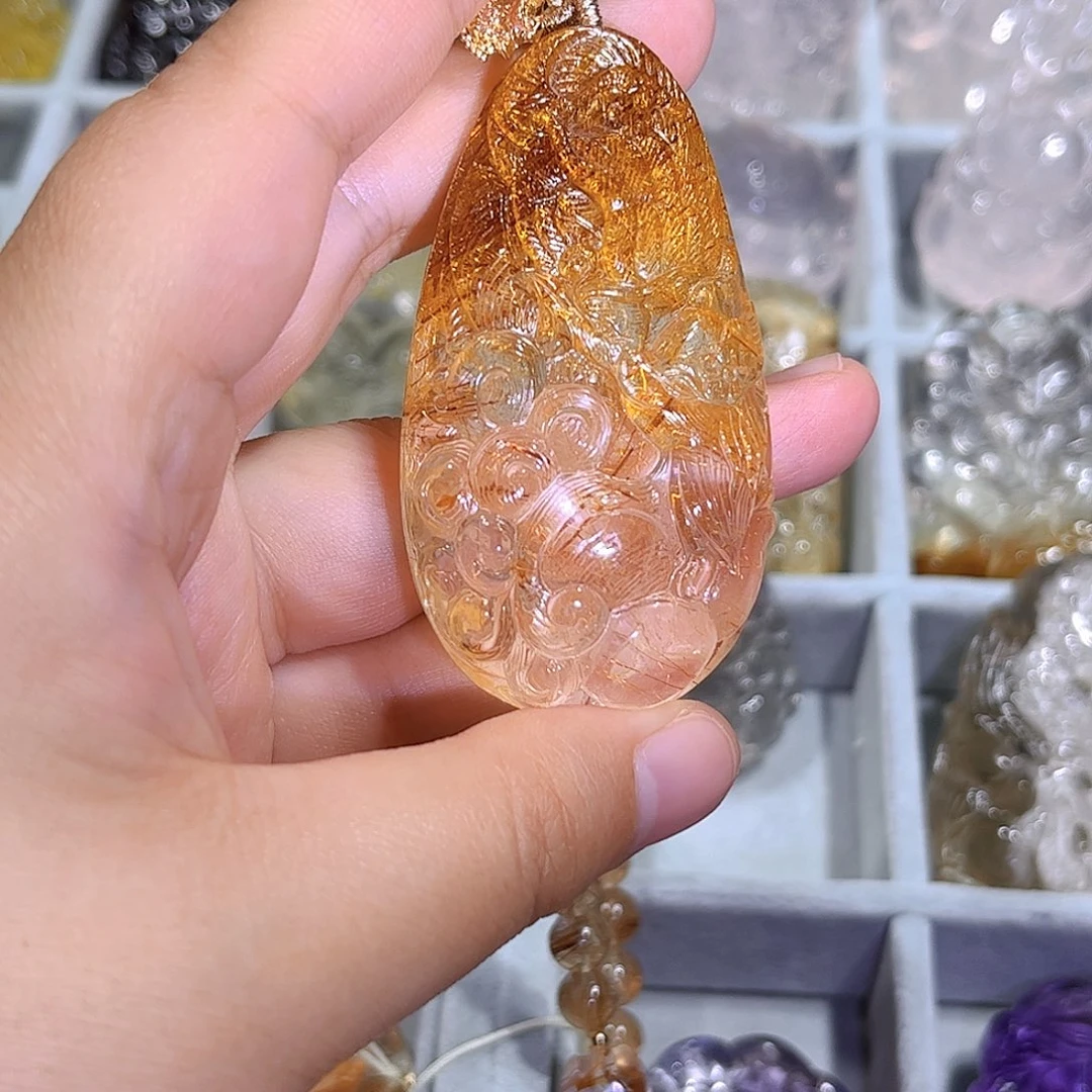 水晶吊坠(不含链)未镶嵌