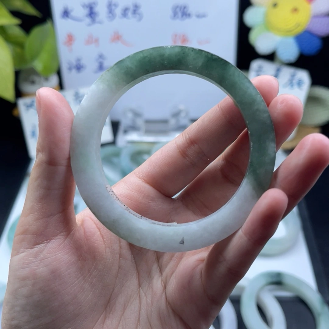 【闪购商品】定制翡翠手镯54未镶嵌