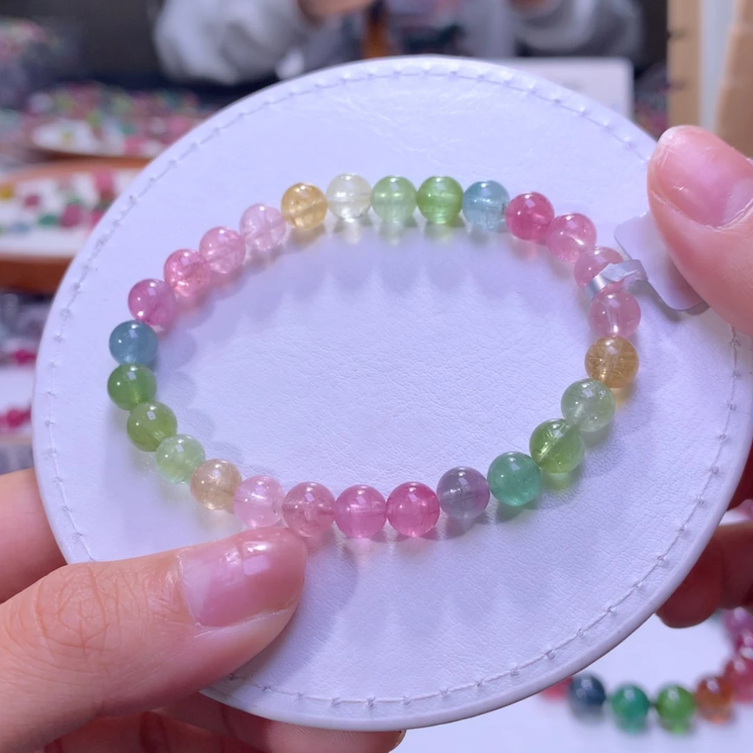 【闪购商品】未镶嵌手串碧玺6.9mm左右