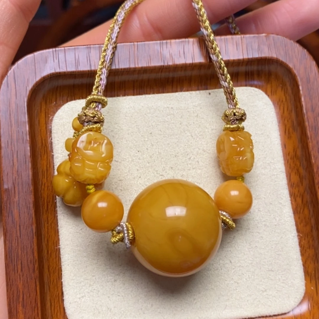 【闪购商品】蜜蜡颈饰未镶嵌项链