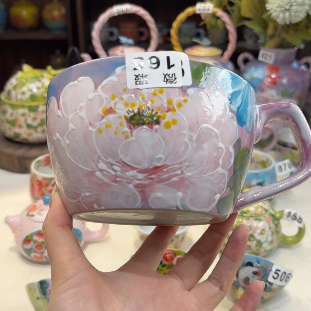 景德镇手绘高温釉下彩陶瓷茶具