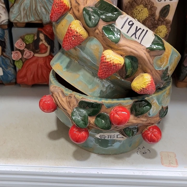 粗陶材质多肉花盆