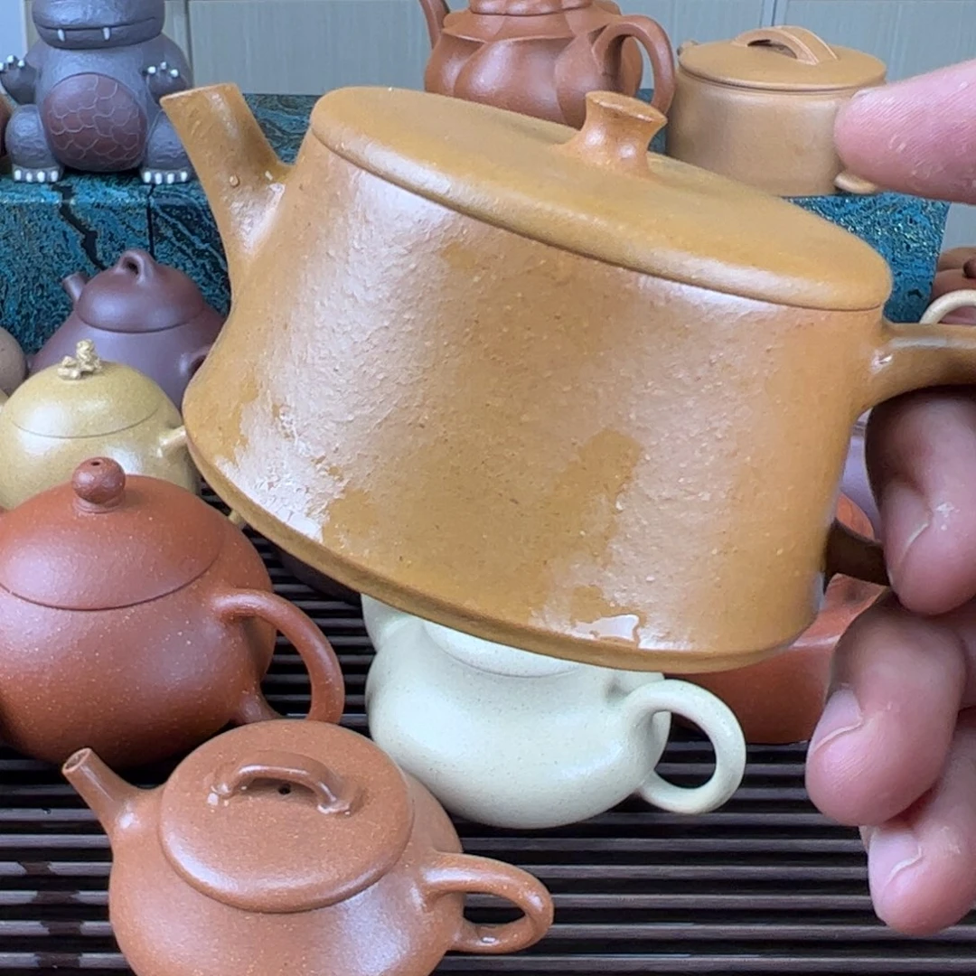 紫砂茶壶良*心半手工云柱