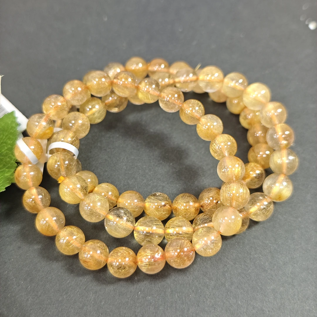 【书记甄选】天然铜发晶单圈手链 多样性发一件 约8mm GXZ1058