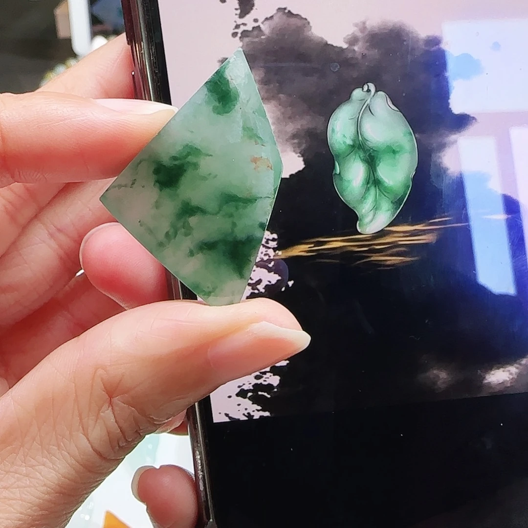 定制翡翠未镶嵌缅甸翡翠挂件