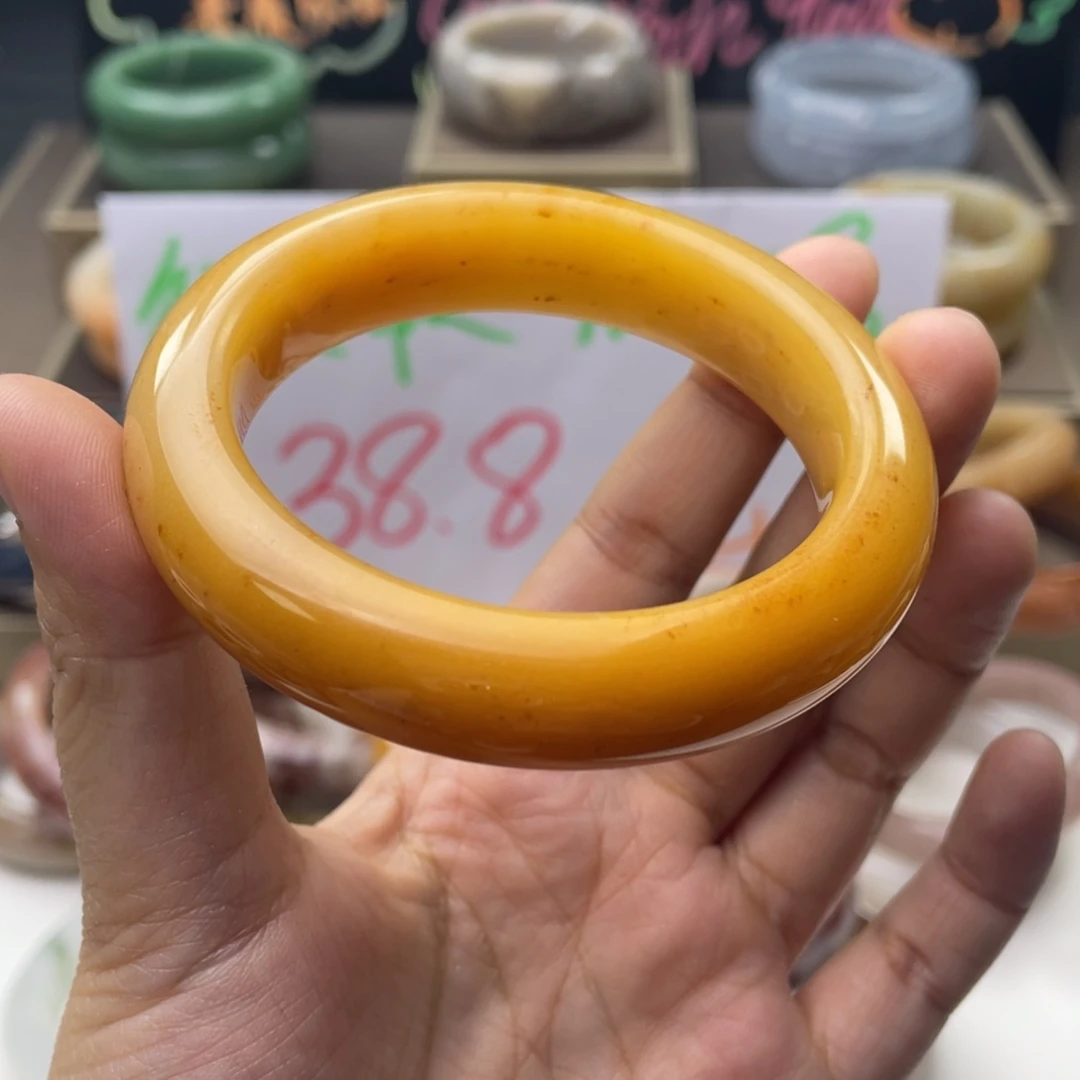 石英质玉（非洲翠）合金手镯