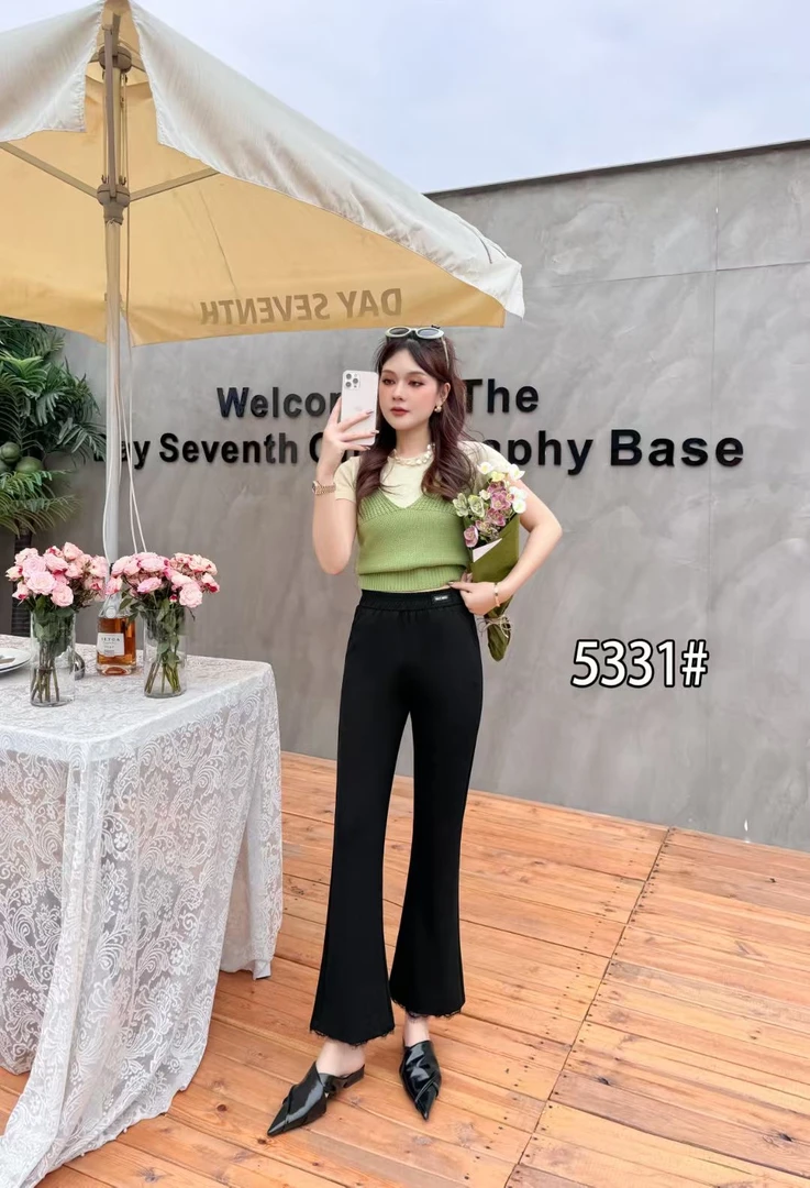 【TTE严选】2025春装魅力轩5331喇叭裤（0224-04）