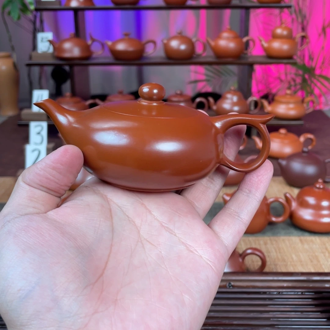 济***）茶壶紫砂精工沉鱼落雁130cc