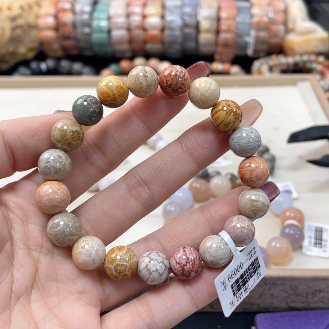 硅化珊瑚（珊瑚玉）手链未镶嵌乐****9959