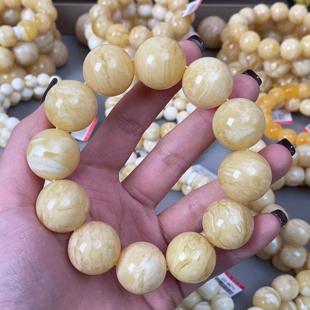 蜜蜡未镶嵌珠宝奇石57.7g20mm