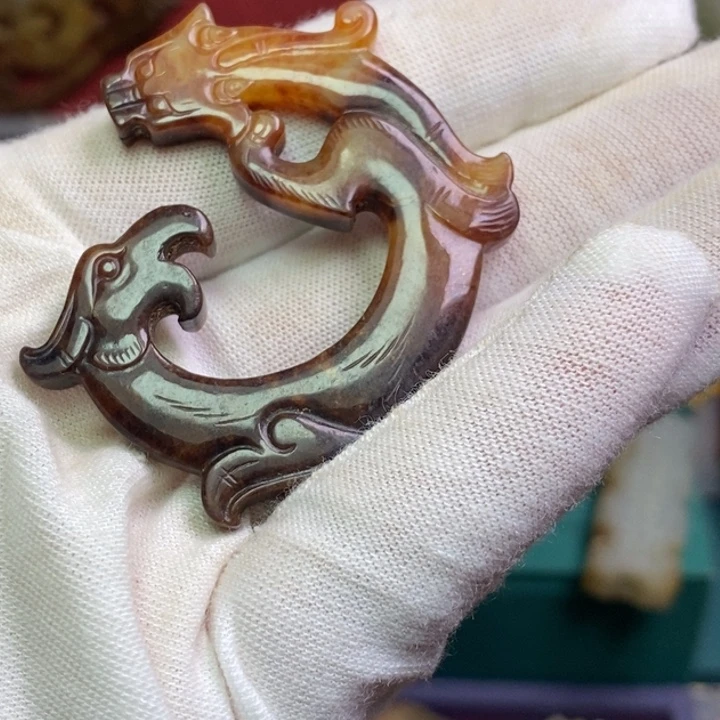 和田玉（糖玉）颈饰未镶嵌陶*居