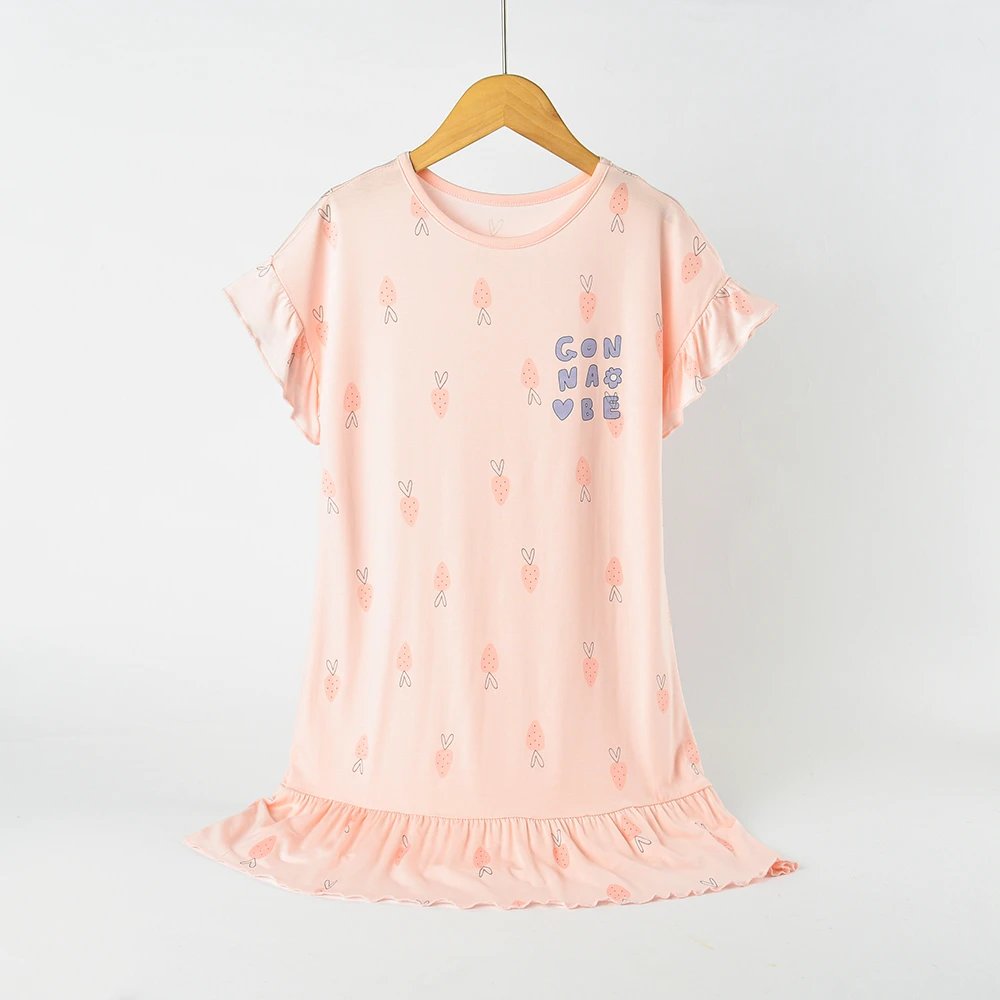 儿童字母花边家居裙1113