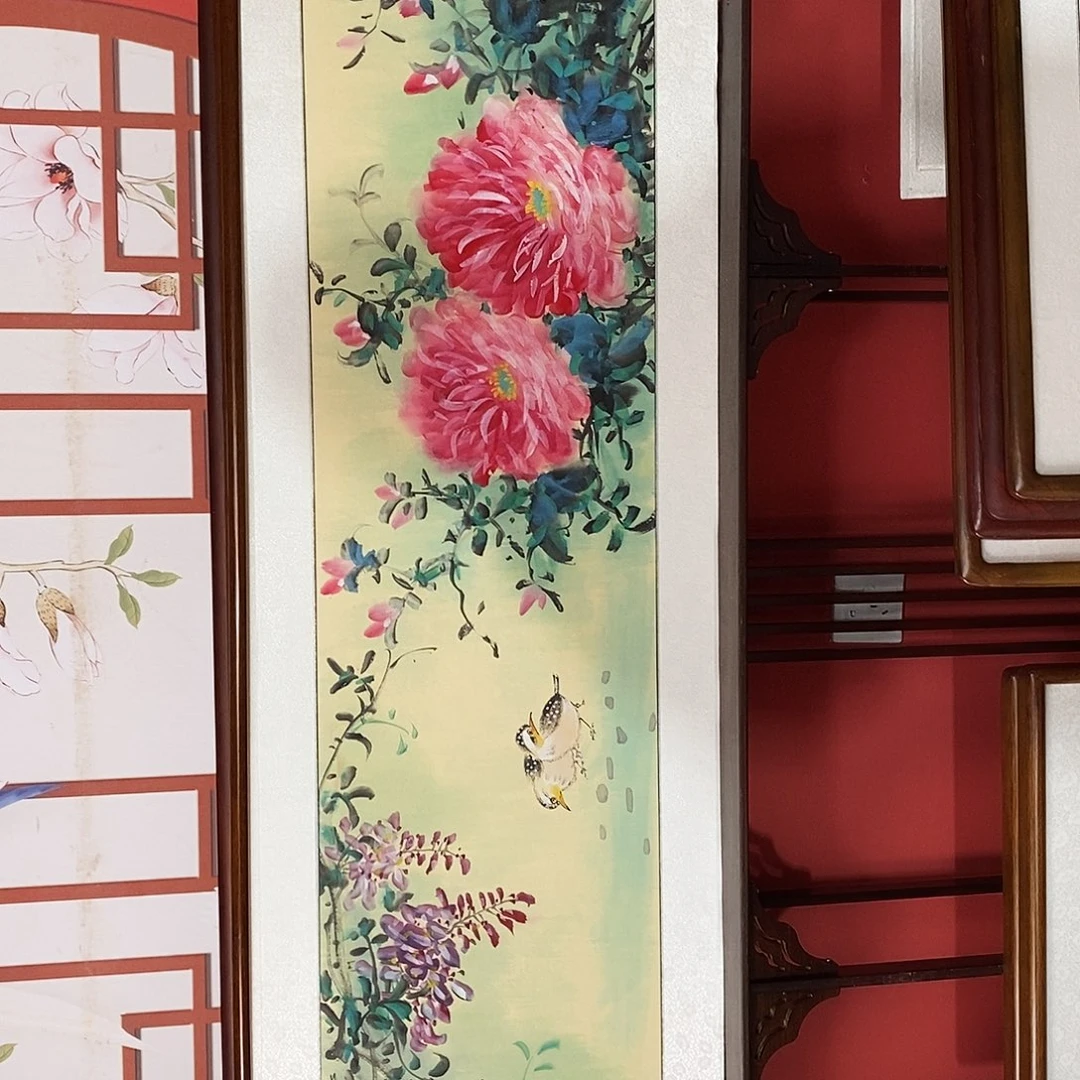 国画带框尺寸47✖️163带框包邮
