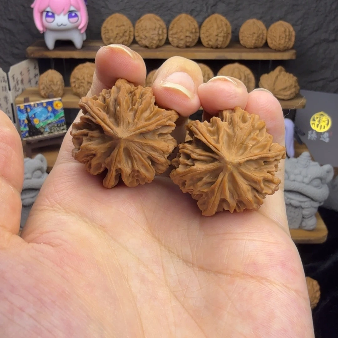把件文玩核桃35尺岐山三棱