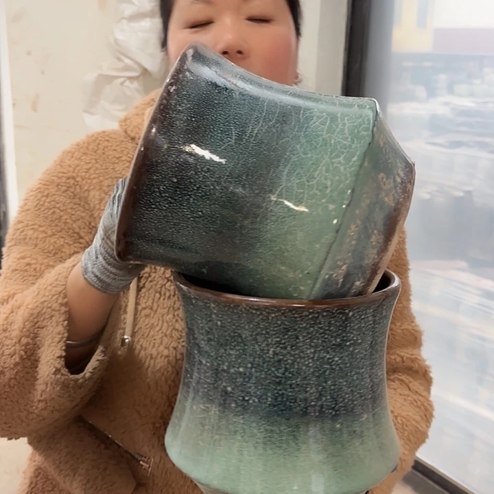 瑕疵高21口20花盆