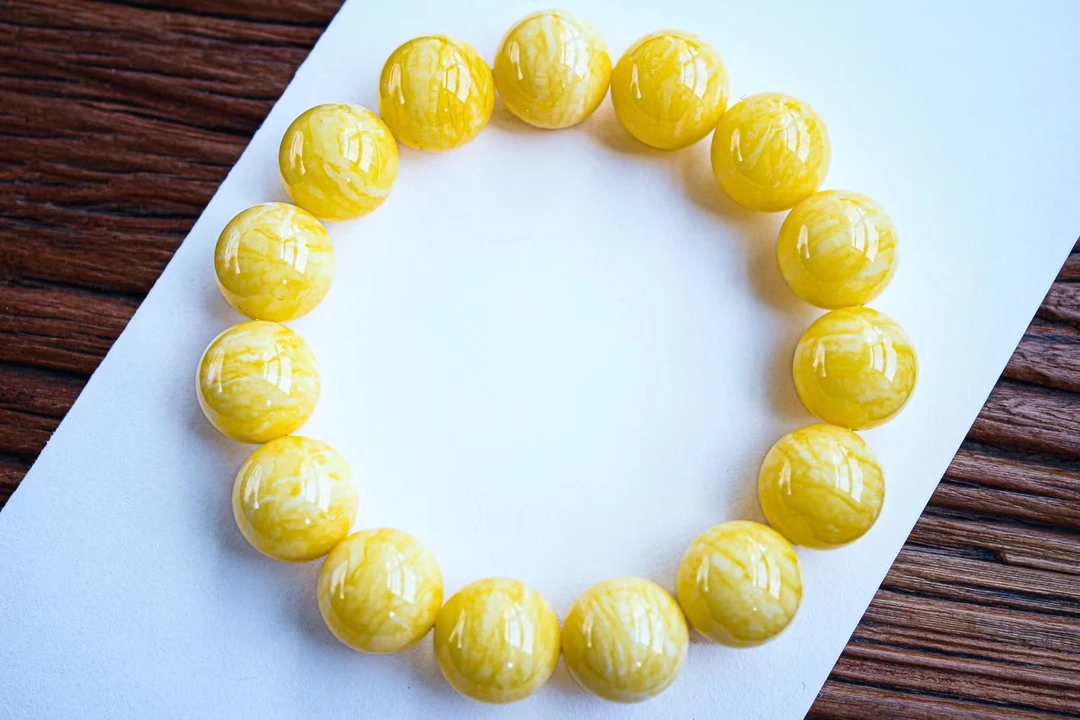 同料16.2mm焦皮料圆珠手串 颗颗虎皮顺纹蜡质浓郁饱满35.89克