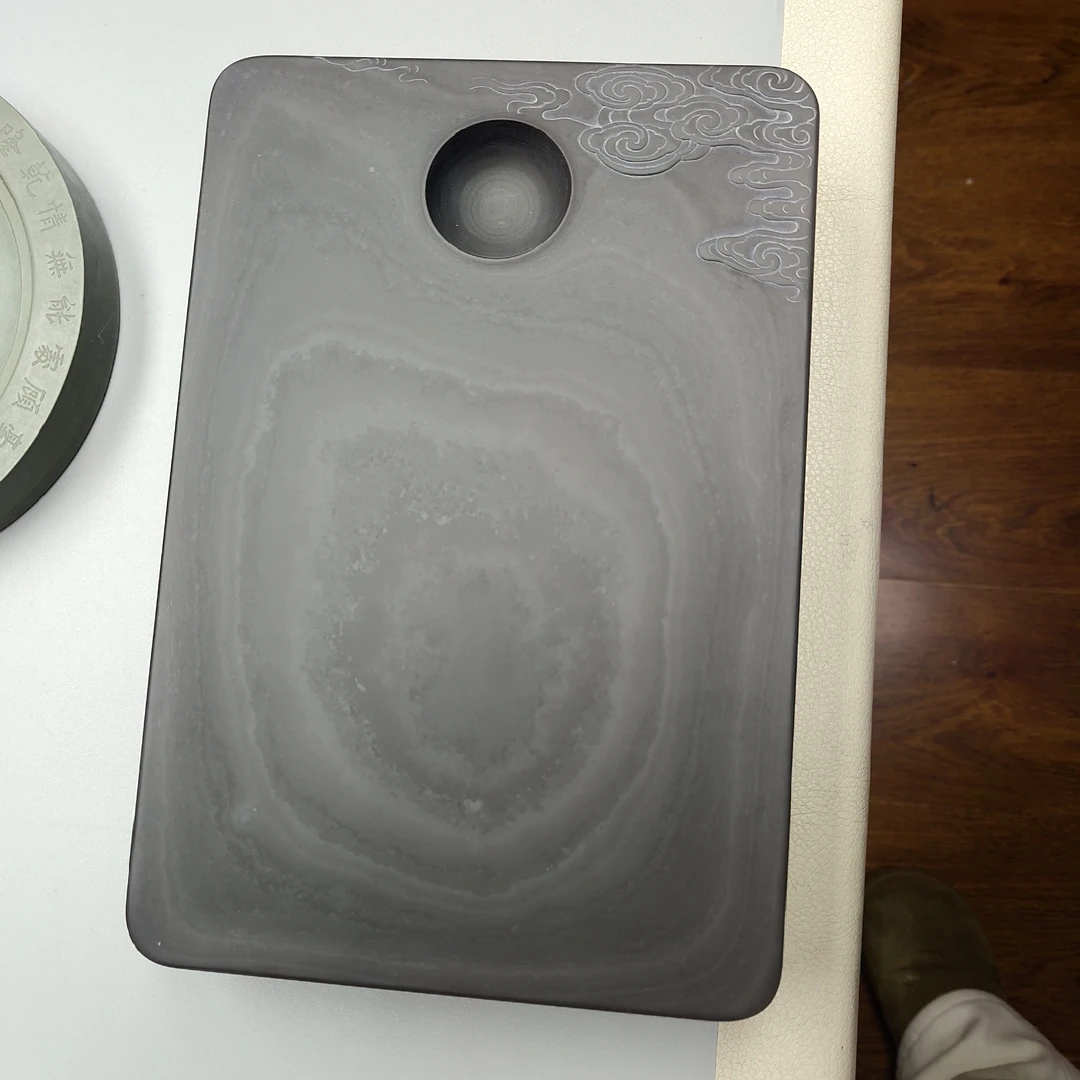 易砚玉黛石彩云追月砚